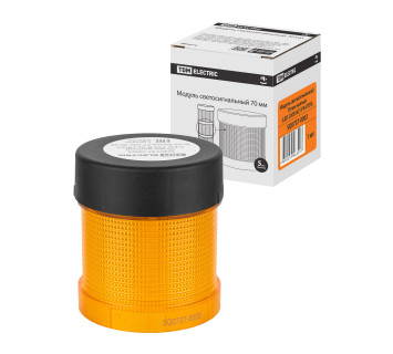 Модуль светосигнальный 70 мм желтый (LED 230В AC) IP54 TDM