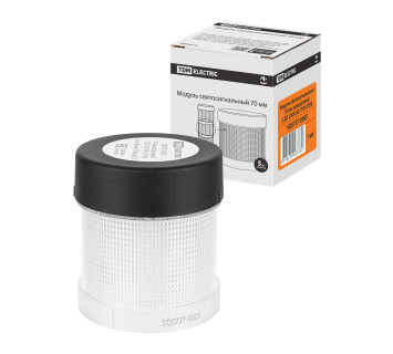 Модуль светосигнальный 70 мм прозрачный (LED 230В AC) IP54 TDM