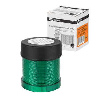 Модуль светосигнальный 70 мм зеленый (LED 24В DC) IP54 TDM