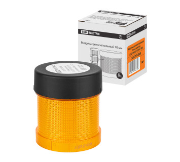 Модуль светосигнальный 70 мм желтый (LED 24В DC) IP54 TDM