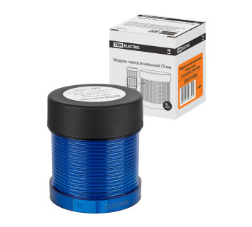 Модуль светосигнальный 70 мм синий (LED 24В DC) IP54 TDM