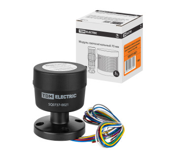 Основание со стойкой и заглушка для установки светосигнальных модулей 70 мм TDM